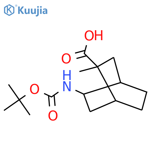 5-{[(Tert-butoxy)carbonyl]amino}-2-methylbicyclo[2.2.2]octane-2-carboxylic acid structure