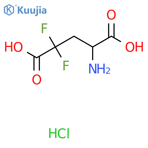 4-Amino-2,2-difluoropentanedioic acid hydrochloride structure