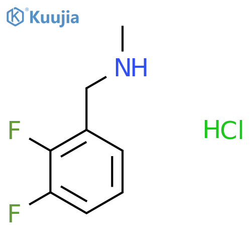 (2,3-difluorophenyl)methyl(methyl)amine hydrochloride structure