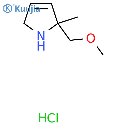 2-(methoxymethyl)-2-methyl-2,5-dihydro-1H-pyrrole hydrochloride structure