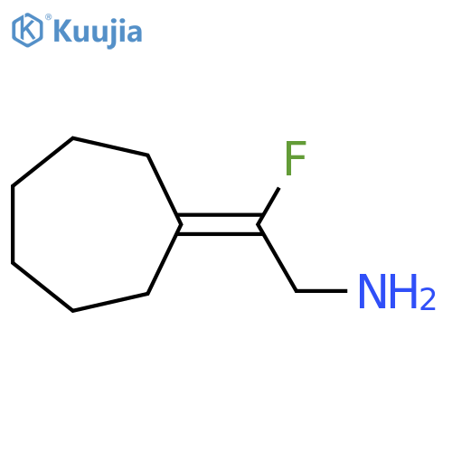 2-Cycloheptylidene-2-fluoroethan-1-amine structure