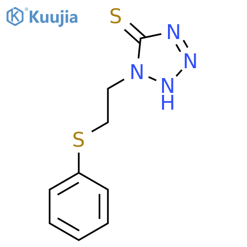 1-2-(phenylsulfanyl)ethyl-1H-1,2,3,4-tetrazole-5-thiol structure