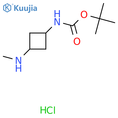 tert-butyl N-3-(methylamino)cyclobutylcarbamate hydrochloride, Mixture of diastereomers structure