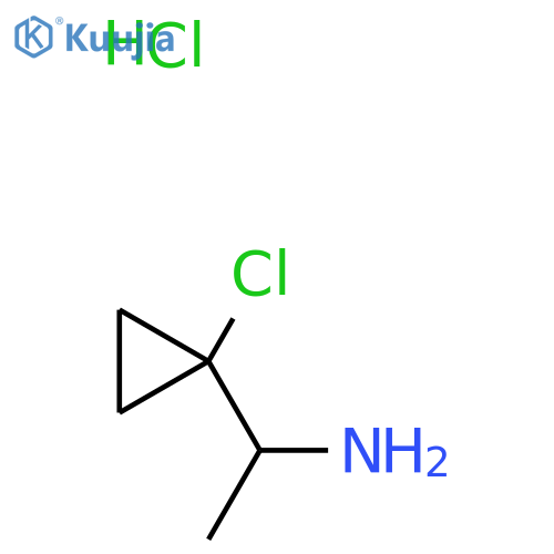 1-(1-chlorocyclopropyl)ethan-1-amine hydrochloride structure