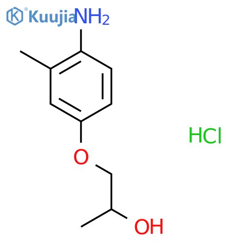 1-(4-amino-3-methylphenoxy)propan-2-ol hydrochloride structure