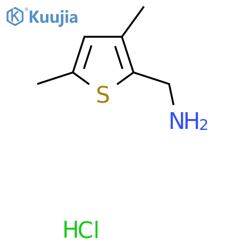 1-(3,5-Dimethylthiophen-2-yl)methanamine hydrochloride structure