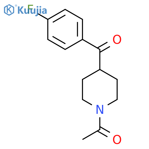 Ethanone,1-[4-(4-fluorobenzoyl)-1-piperidinyl]- structure