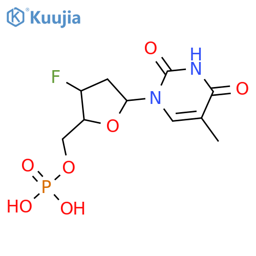 3'-Fluoro-3'-deoxythymidine Monophosphate structure