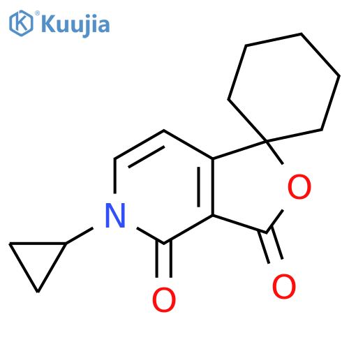 Spiro[cyclohexane-1,1'(3'H)-furo[3,4-c]pyridine]-3',4'(5'H)-dione, 5'-cyclopropyl- structure