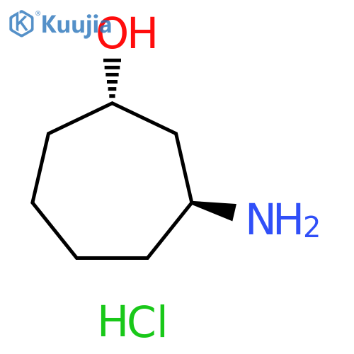 (1S,3S)-3-Amino-cycloheptanol hydrochloride structure