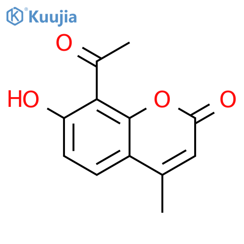 8-Acetyl-7-hydroxy-4-methylcoumarin structure