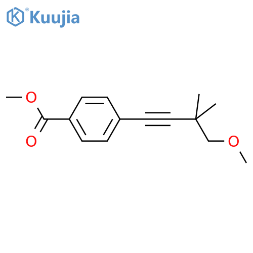 methyl 4-(4-methoxy-3,3-dimethyl-but-1-ynyl)benzoate structure