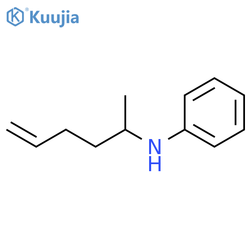 N-(hex-5-en-2-yl)aniline structure