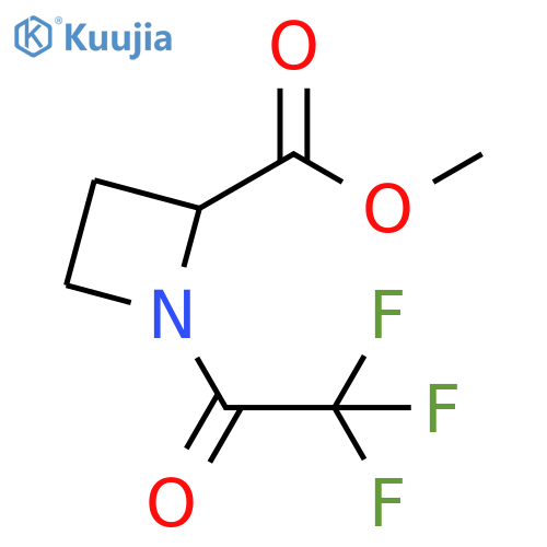 2-Azetidinecarboxylicacid, 1-(2,2,2-trifluoroacetyl)-, methyl ester structure