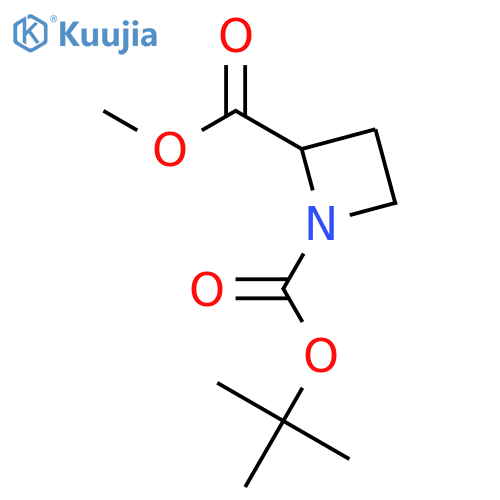 O1-tert-butyl O2-methyl azetidine-1,2-dicarboxylate structure