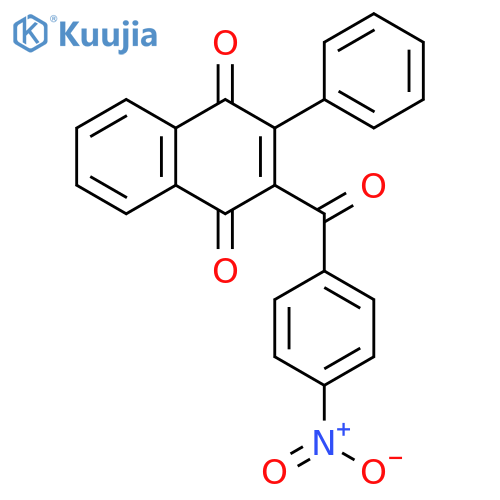 1,4-Naphthalenedione, 2-(4-nitrobenzoyl)-3-phenyl- structure