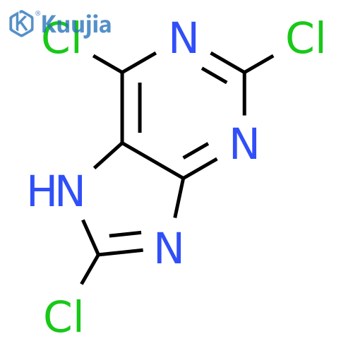 2,6,8-Trichloropurine structure