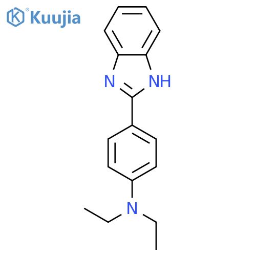 4-(1H-benzo-imidazol-2-yl)-N,N-diethylaniline structure