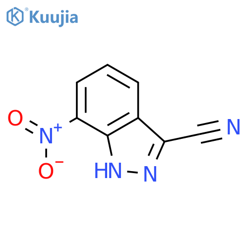 7-Nitro-1H-indazole-3-carbonitrile structure