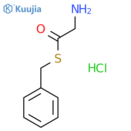 Ethanethioic acid, amino-, S-(phenylmethyl) ester, hydrochloride structure