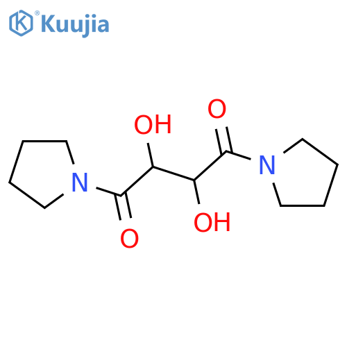 1,4-Butanedione,2,3-dihydroxy-1,4-di-1-pyrrolidinyl- structure