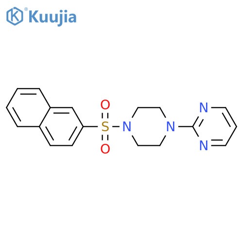 2-4-(naphthalene-2-sulfonyl)piperazin-1-ylpyrimidine structure