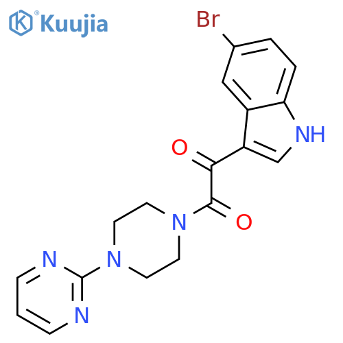 1-(5-Bromo-1H-indol-3-yl)-2-4-(pyrimidin-2-yl)piperazin-1-ylethane-1,2-dione structure