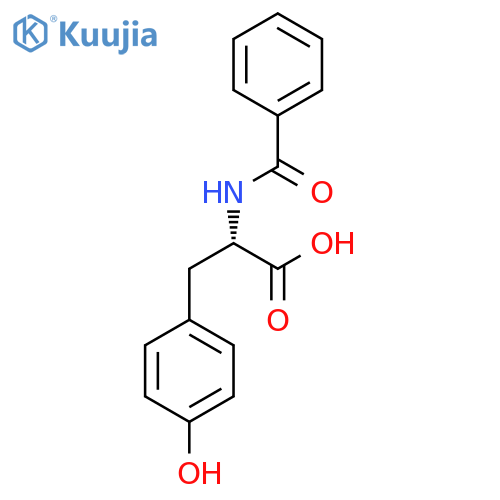 N-Benzoyl-L-tyrosine structure