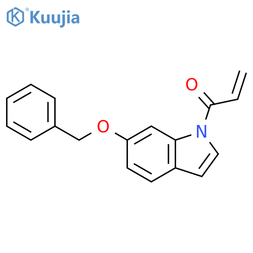 2-Propen-1-one, 1-[6-(phenylmethoxy)-1H-indol-1-yl]- structure