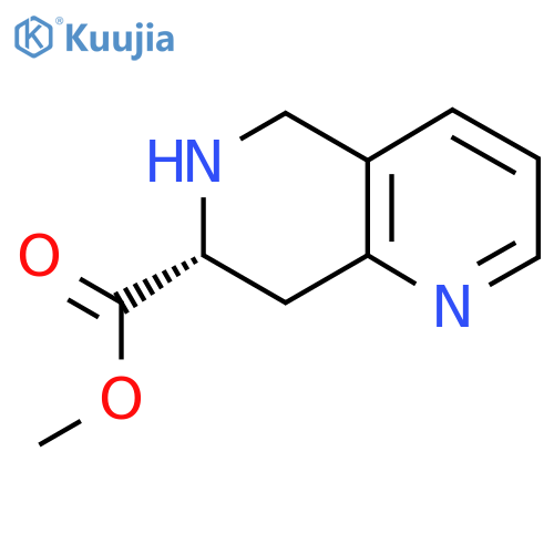 methyl (7R)-5,6,7,8-tetrahydro-1,6-naphthyridine-7-carboxylate structure