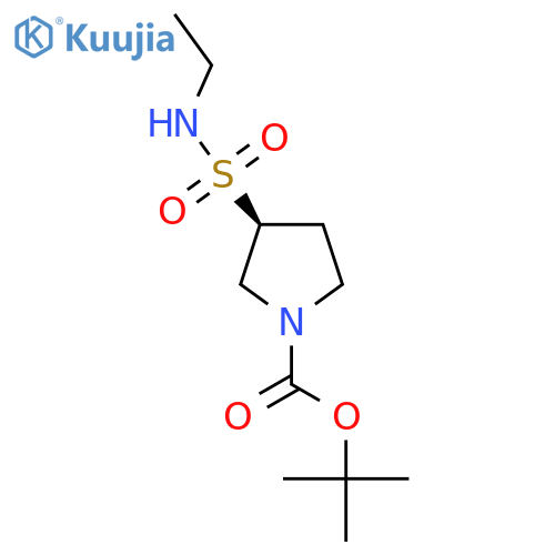 tert-butyl (3S)-3-(ethylsulfamoyl)pyrrolidine-1-carboxylate structure