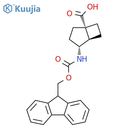 rac-(1R,4S,5S)-4-({(9H-fluoren-9-yl)methoxycarbonyl}amino)bicyclo3.2.0heptane-1-carboxylic acid structure