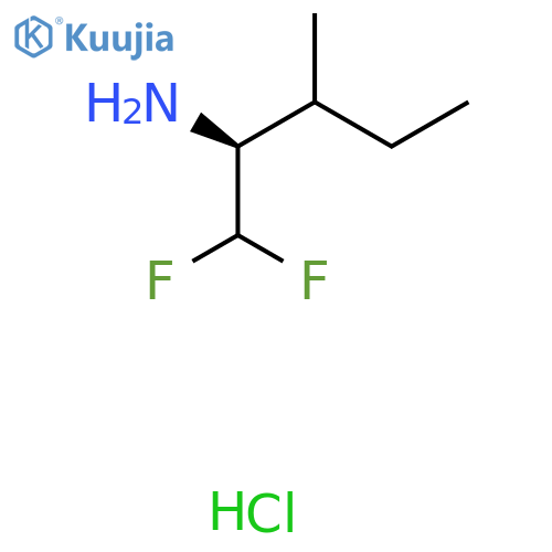 (2S)-1,1-difluoro-3-methylpentan-2-amine hydrochloride structure