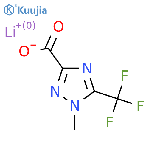 lithium(1+) 1-methyl-5-(trifluoromethyl)-1H-1,2,4-triazole-3-carboxylate structure
