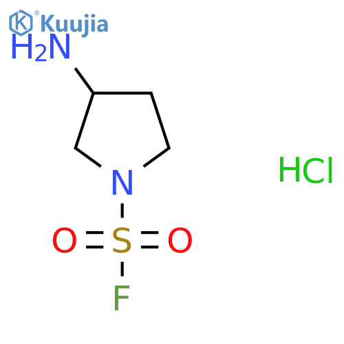 3-aminopyrrolidine-1-sulfonyl fluoride hydrochloride structure