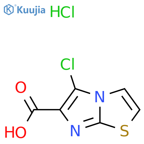 5-chloroimidazo2,1-b1,3thiazole-6-carboxylic acid hydrochloride structure