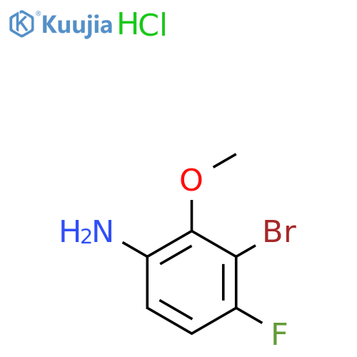 3-Bromo-4-fluoro-2-methoxyaniline hydrochloride structure