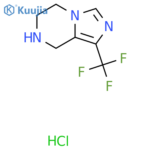 1-(trifluoromethyl)-5H,6H,7H,8H-imidazo1,5-apyrazine hydrochloride structure