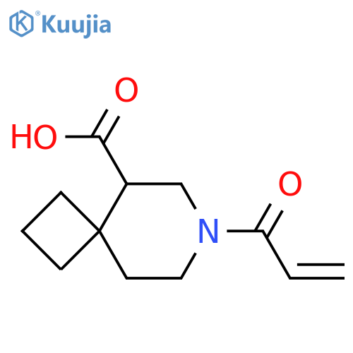 7-(prop-2-enoyl)-7-azaspiro3.5nonane-5-carboxylic acid structure