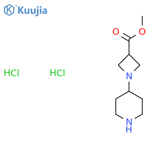 Methyl 1-(piperidin-4-yl)azetidine-3-carboxylate dihydrochloride structure