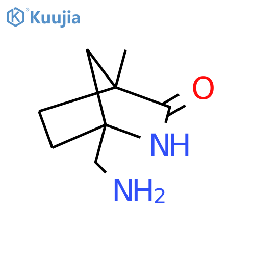 1-(aminomethyl)-4-methyl-2-azabicyclo2.2.1heptan-3-one structure