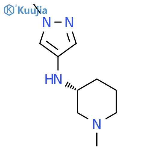 (3R)-1-methyl-N-(1-methylpyrazol-4-yl)piperidin-3-amine structure