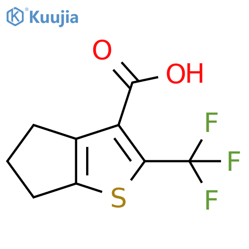 2-(trifluoromethyl)-5,6-dihydro-4H-cyclopenta[b]thiophene-3-carboxylic acid structure