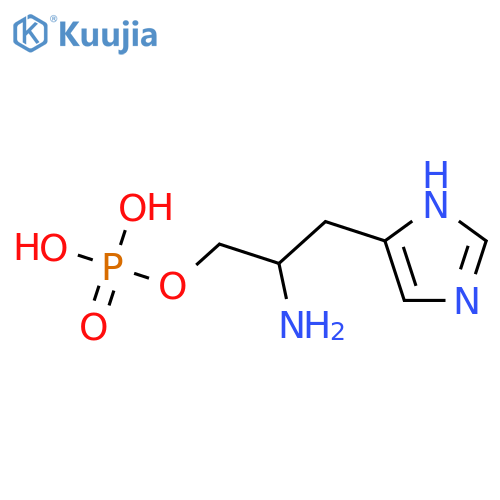 1H-Imidazole-5-propanol,b-amino-, 5-(dihydrogenphosphate), (bS)- structure