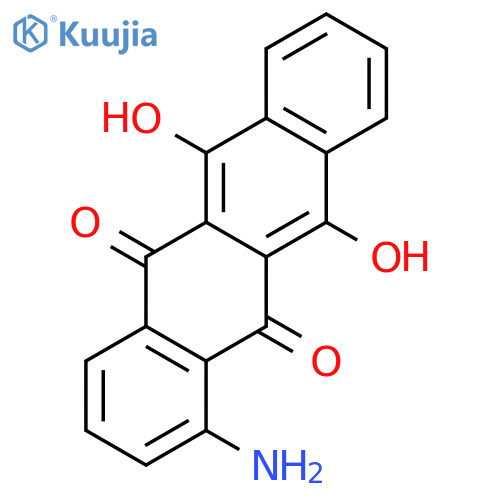 5,12-Naphthacenedione,1-amino-6,11-dihydroxy- structure