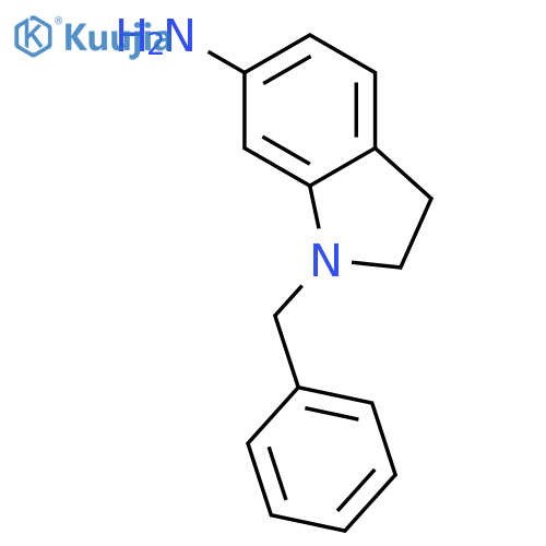 1-benzyl-2,3-dihydroindol-6-amine structure