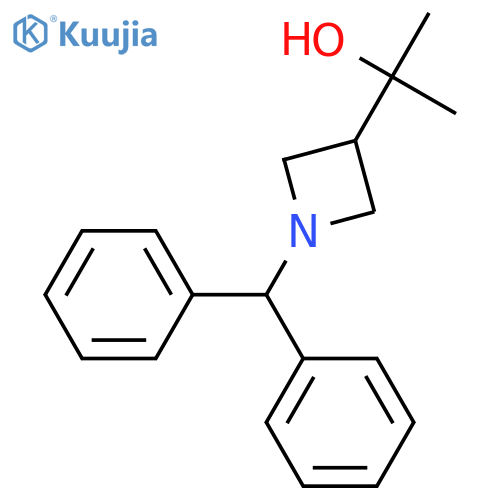 2-[1-(diphenylmethyl)azetidin-3-yl]propan-2-ol structure