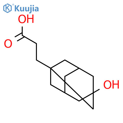 3-(3-hydroxyadamantan-1-yl)propanoic acid structure