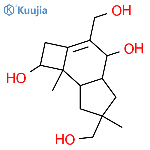 6-Protoilludene-4,8,12,14-tetrol; (4α,8β,11R)-form structure