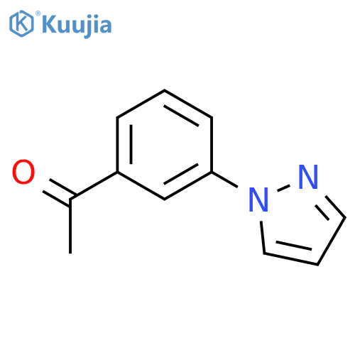 1-3-(1H-pyrazol-1-yl)phenylethan-1-one structure